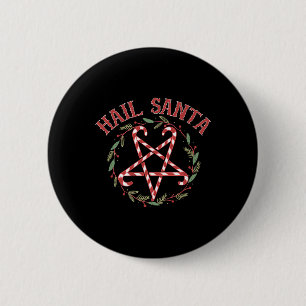 Hail Santa Christmas Krampus Clothing  6 Cm Round Badge