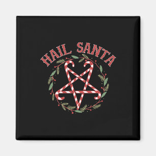 Hail Santa Christmas Krampus Clothing Magnet