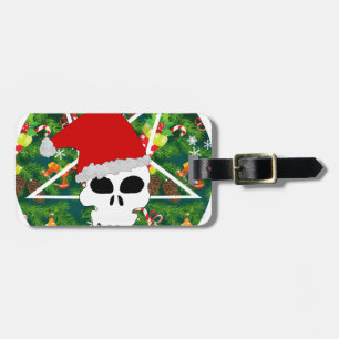 hail santa luggage tag