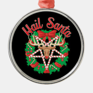 Hail Santa! Metal Tree Decoration