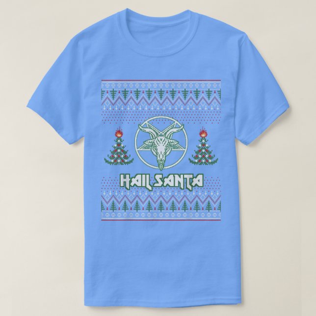 Hail Santa Ugly Christmas Sweater Funny Gift for M (Design Front)