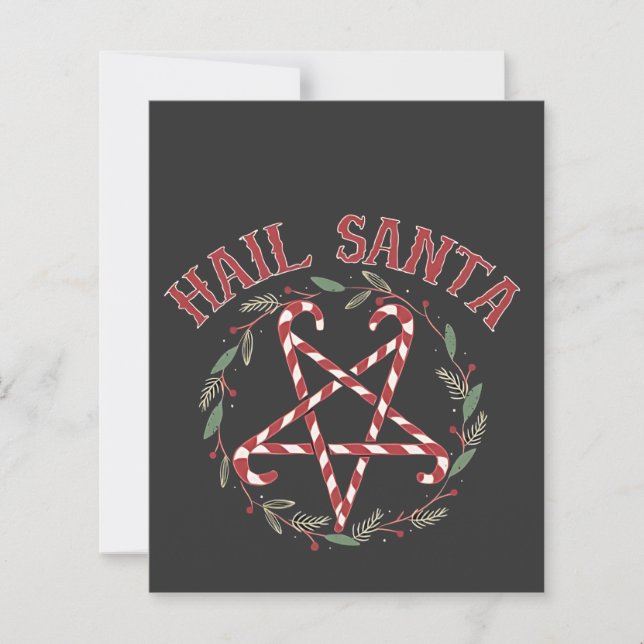 Hail Satan Christmas Krampus Xmas Devil Candy  (Front)