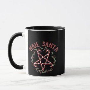 Hail Satan Christmas Krampus Xmas Devil Candy Mug