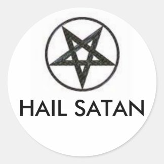 HAIL SATAN CLASSIC ROUND STICKER