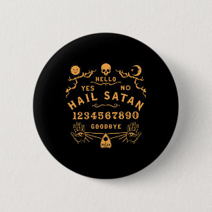 Hail Satan Occult Horror Atheist Wiccan Satanic Ou 6 Cm Round Badge