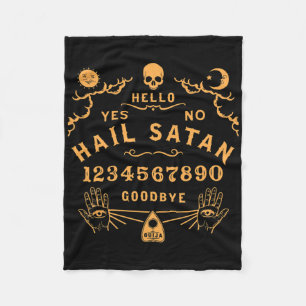 Hail Satan Occult Horror Atheist Wiccan Satanic Ou Fleece Blanket