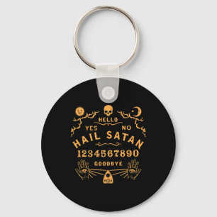 Hail Satan Occult Horror Atheist Wiccan Satanic Ou Key Ring