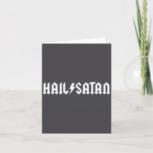 Hail Satan Rock Star Card