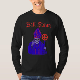 Hail Satan Satanic Vintage Horror Church Devil Men T-Shirt