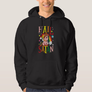 Hail Satan Unicorn Rainbow Hoodie