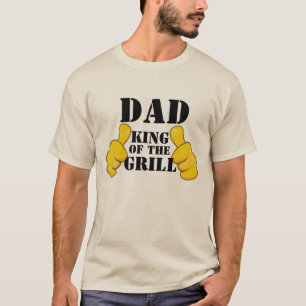 Hail To The Grill King BBQ Lover Dad Tee