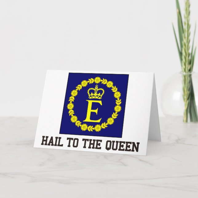 Hail To The Queen Card (Front)
