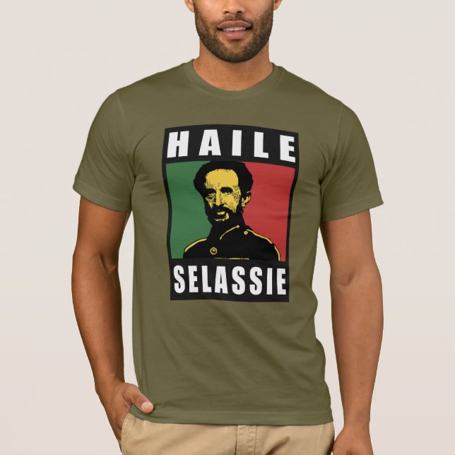 Haile Selassie Emperor - Reggae - Jah Army Shirt (Front)