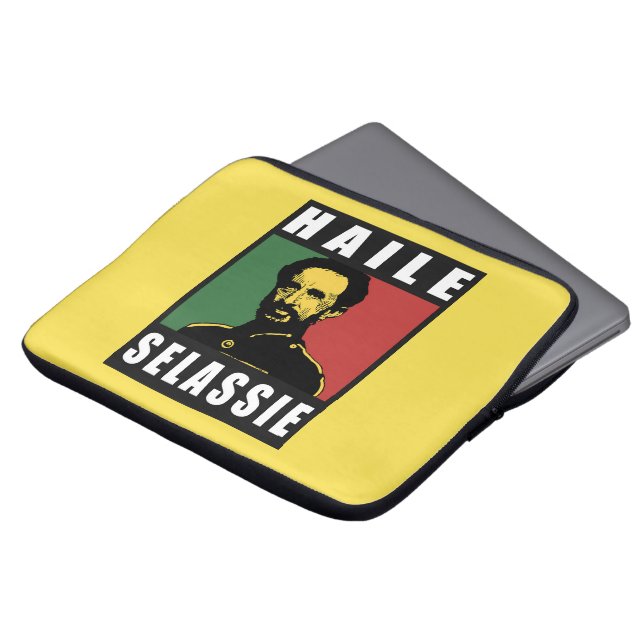 Haile Selassie Emperor - Reggae - Laptop iPad Case (Front Top)
