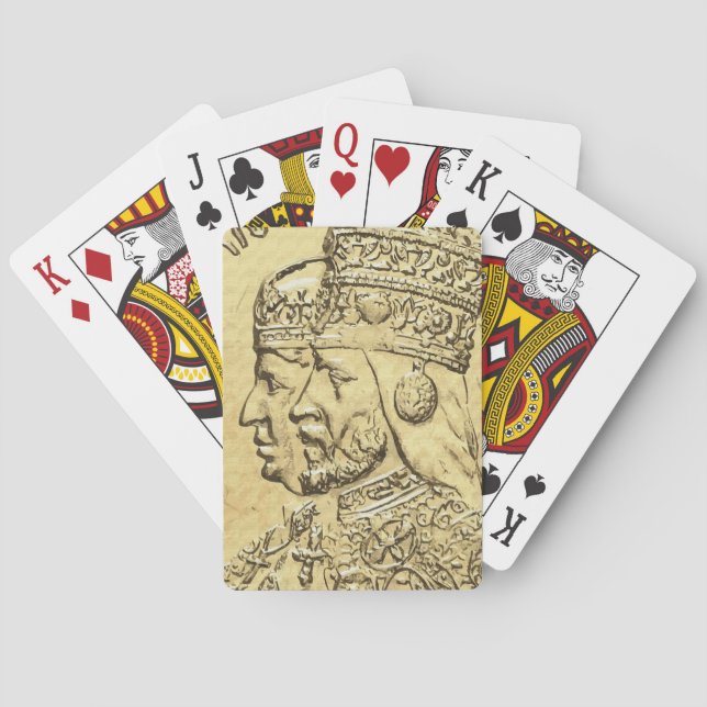 Haile Selassie Empress Menen Playing Cards (Back)