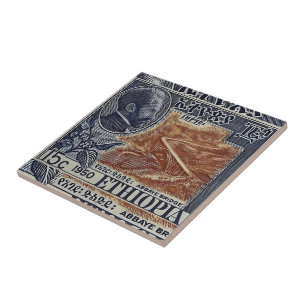 Haile Selassie Ethiopia Rasta Jah Rastafari Reggae Tile