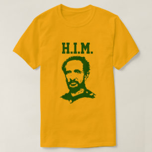 Haile Selassie - H.I.M. King - Reggae Rasta Shirt