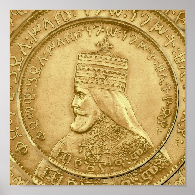 Haile Selassie HIM Jah Rastafari Aufsteller Poster (Front)