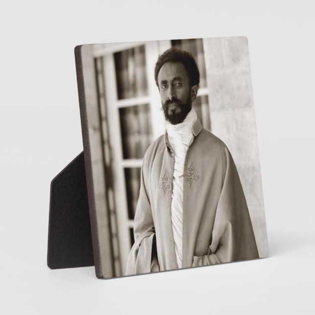 Haile Selassie HIM Jah Rastafari Display Plaque (Front)