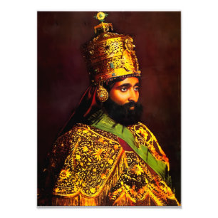 Haile Selassie HIM Jah Rastafari Kunstdruck Photo Print