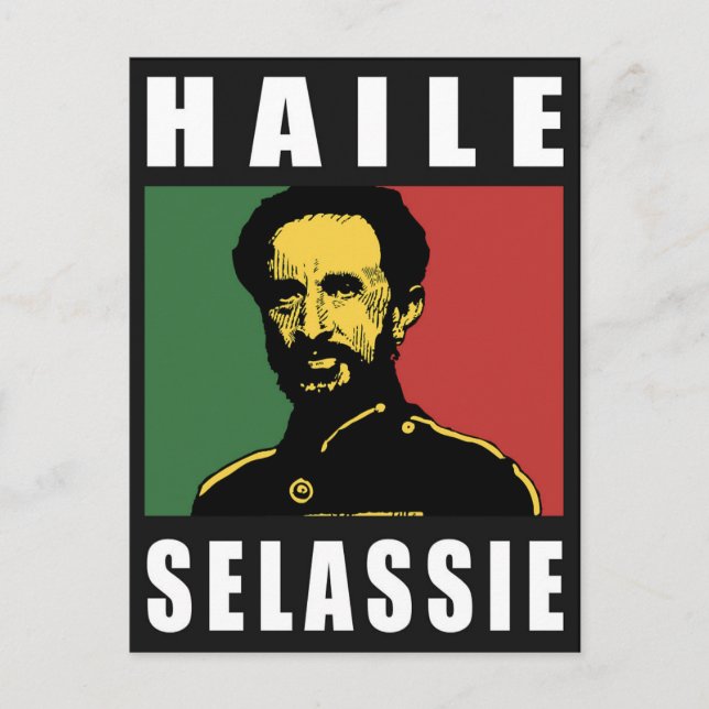 Haile Selassie - HIM - Rastafari - Postcard (Front)
