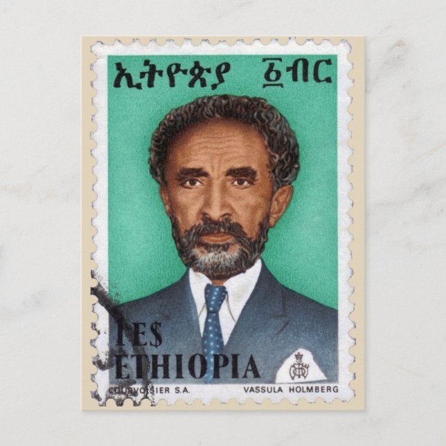 Haile Selassie - HIM - Rastafari - Postcard (Front)