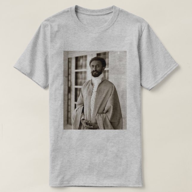 Haile Selassie - HIM - Rastafari - Rasta Shirt (Design Front)