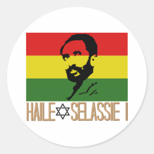 Haile Selassie I Classic Round Sticker