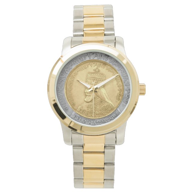 Haile Selassie I HIM Jah Rastafari Rasta Jah Bless Watch (Front)