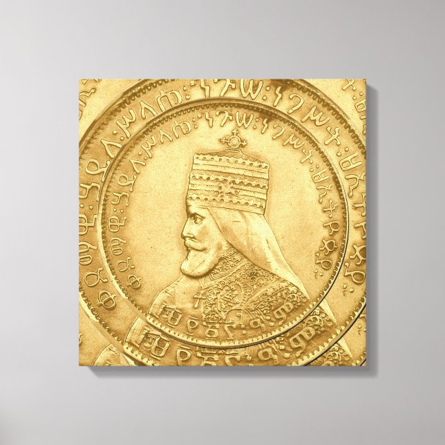 Haile Selassie Jah Rastafari Reggae Rasta Roots  Canvas Print (Front)