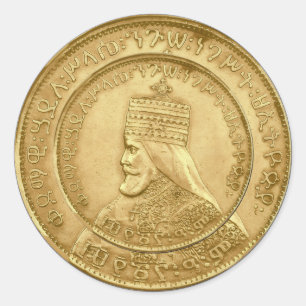 Haile Selassie Jah Rastafari Reggae Rasta Roots  Classic Round Sticker