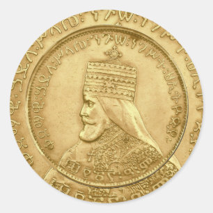 Haile Selassie Jah Rastafari Reggae Rasta Roots  Classic Round Sticker