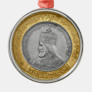 Haile Selassie Jah Rastafari Reggae Rasta Roots  Metal Tree Decoration