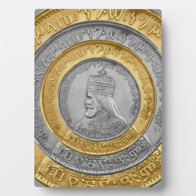 Haile Selassie Jah Rastafari Reggae Rasta Roots  Plaque (Front)