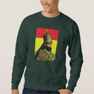 Haile Selassie Jah Rastafari Reggae Rasta Roots Sweatshirt