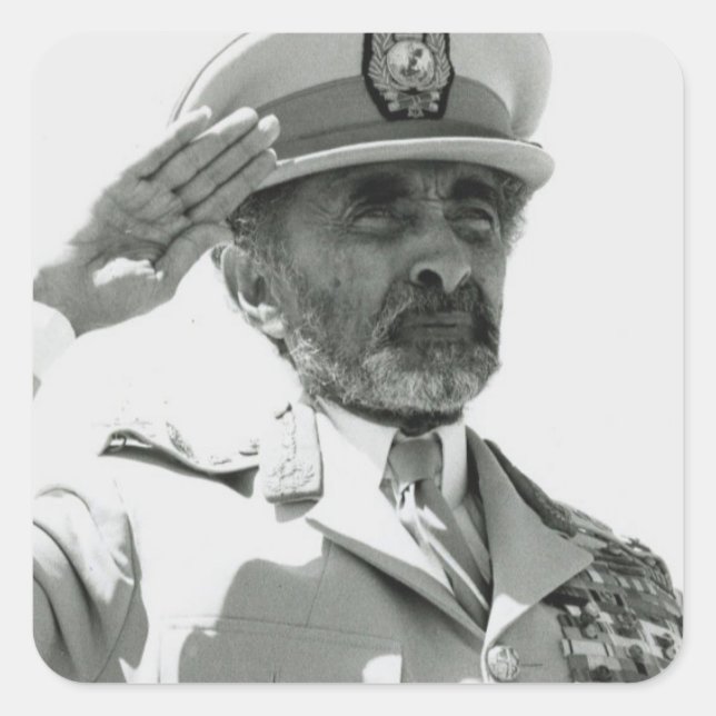 Haile Selassie - Jah Rastafari - Reggae Sticker (Front)