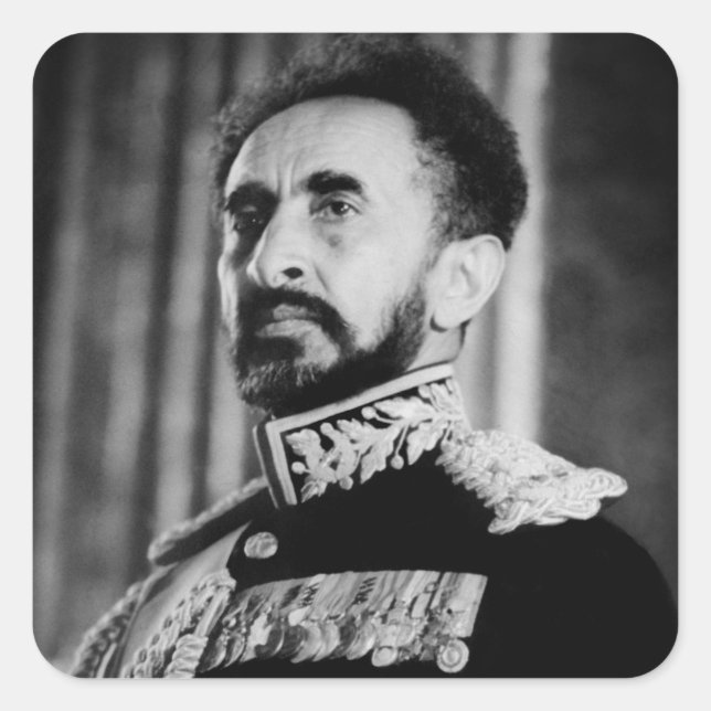 Haile Selassie - Jah Rastafari - Reggae Sticker (Front)