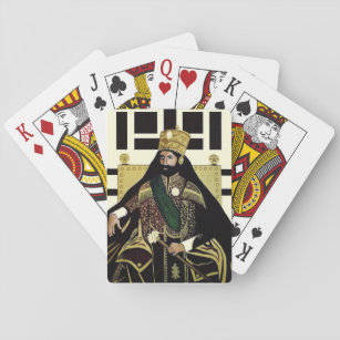 Haile Selassie - King of the Kings - Poker Cards