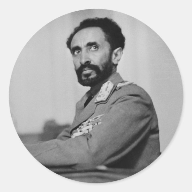 Haile Selassie - Messiah - Jah Rastafari Sticker (Front)