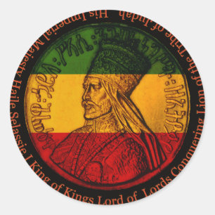 Haile Selassie Rasta Sticker