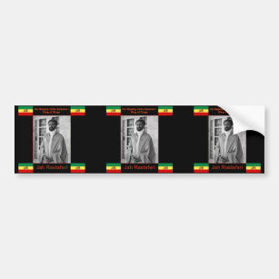 Haile Selassie the Lion of Judah, Jah Rastafari Bumper Sticker