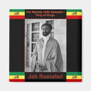 Haile Selassie the Lion of Judah, Jah Rastafari Magnet