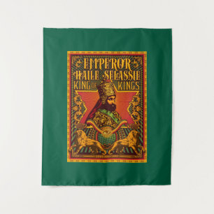 Haile Selassie Wall Art Jah Rastafari Reggae Roots Tapestry