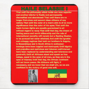 Haile Selassie's War Speech to UN 1963 - Marley So Mouse Pad