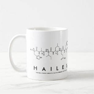 Hailey peptide name mug