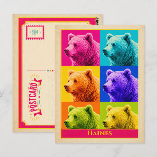 Haines Postcard Alaska Grizzly Bear Vintage