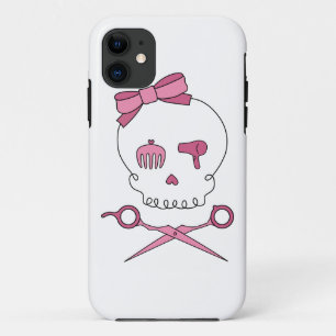 Hair Accessory Skull & Scissor Crossbones Case-Mate iPhone Case