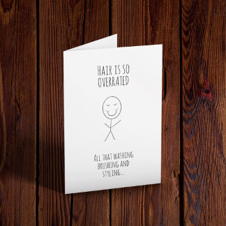 Hair After Chemo Funny Card