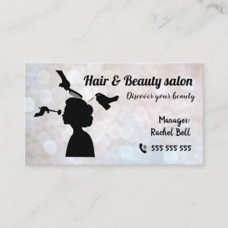 Hair and Beauty Salon Beautiful Business Card