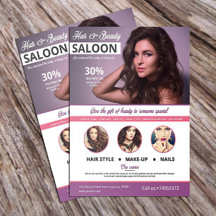 Hair and Beauty Salon Flyer Template